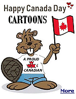 Leave it to political cartoon artists to come up with some great artwork to help celebrate ''Canada Day''.